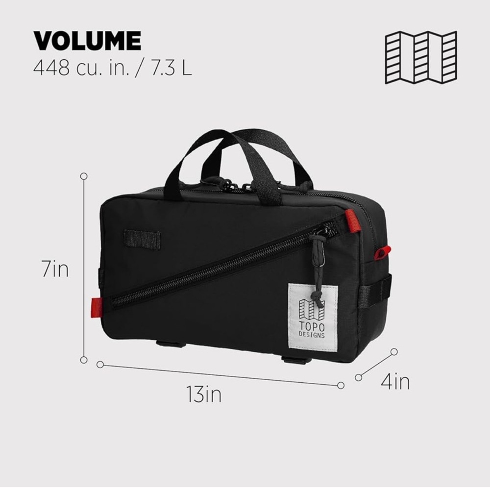 Topo Designs Quick Pack, Black, One Size - Picture 5 of 5